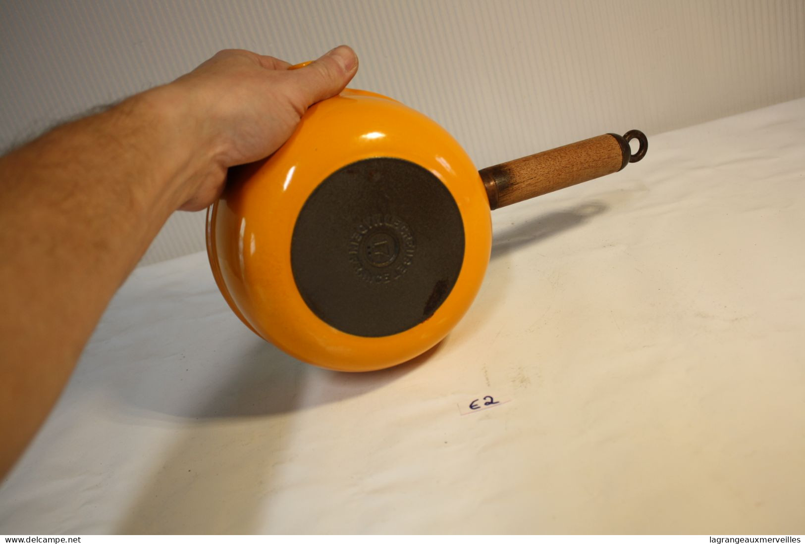 E2 Ancienne Poele - Le Creuset 17 - Orange - Vintage - Kookpannen