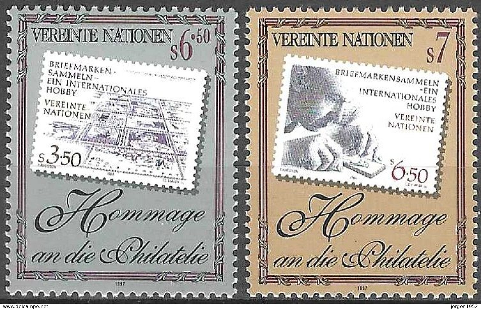 UNITED NATIONS # VIENNA FROM 1997 STAMPWORLD 240-41** - Emissions Communes New York/Genève/Vienne