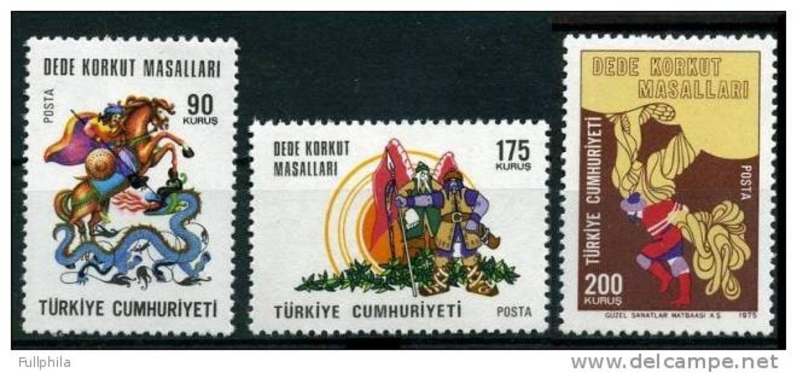 1975 TURKEY TALES OF DEDE KORKUT MNH ** - Unused Stamps