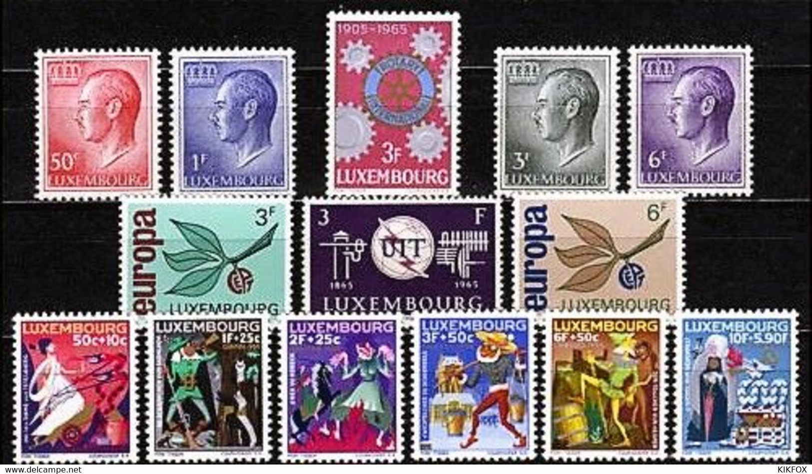 Luxembourg ,Luxemburg 1965 ,KOMPLETT,  Mi 709-722   ,  Complete Year , NEUF**. POSTFRISCH - Full Years