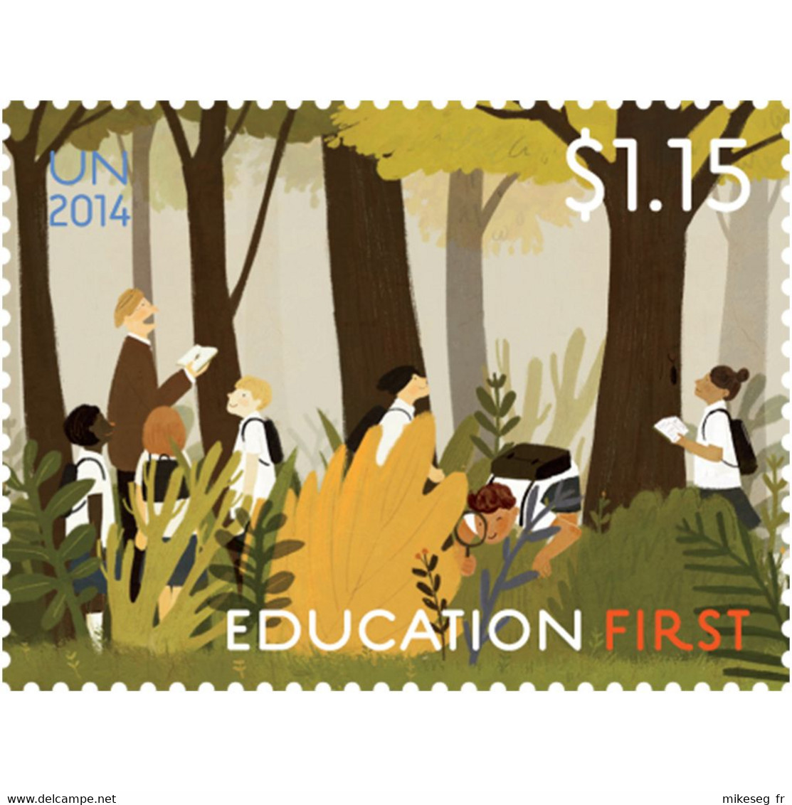 ONU New-York 2014 - Education First ** - Unused Stamps