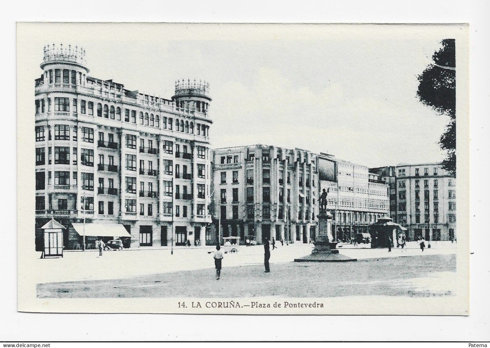 3840  Postal  La Coruña , Plaza De Pontevedra - La Coruña