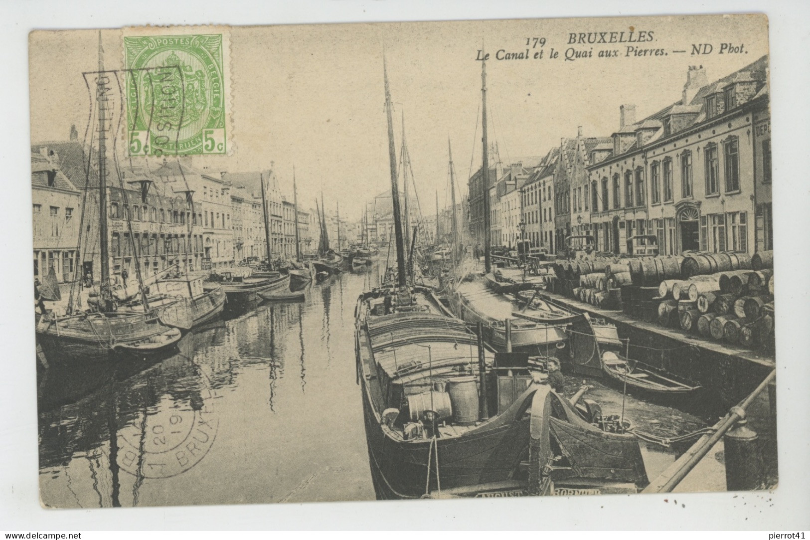 BELGIQUE - BRUXELLES - Le Canal Et Le Quai Aux Pierres - Navigazione