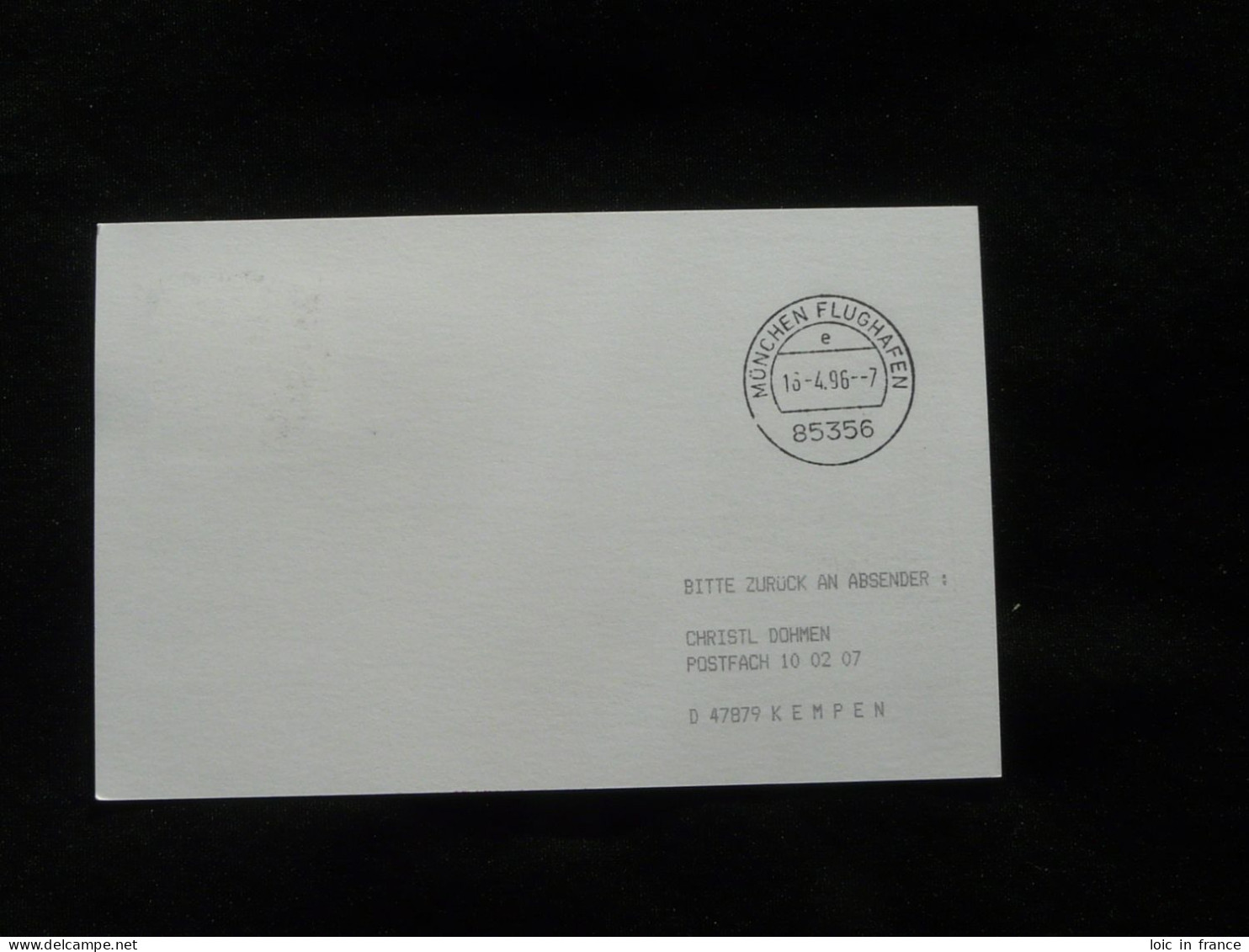 Lettre Premier Vol First Flight Cover Goteborg Munchen Boeing 737 Lufthansa 1996 - Briefe U. Dokumente