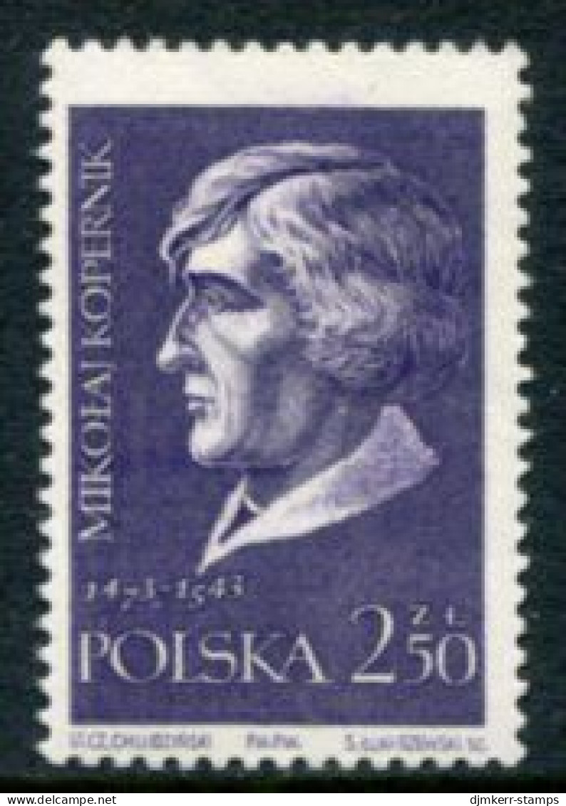 POLAND 1959 Scientists: Copernicus MNH / **.  Michel 1137 - Unused Stamps
