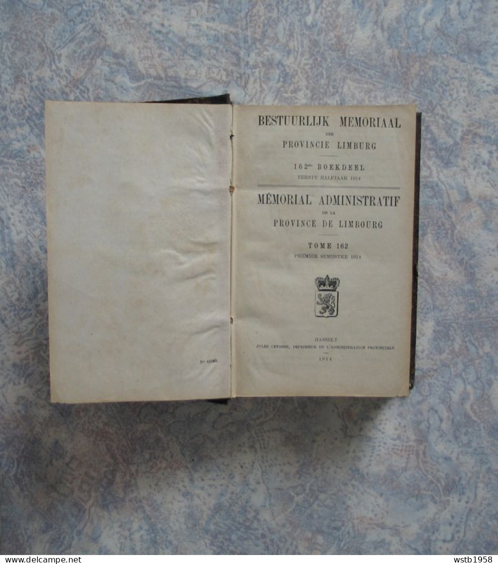 Sint-Truiden Saint-Trond Eerste Wereldoorlog 1913 1914 Wet Loi Provincie Stad De Pitteurs Brustem Duitse Inval Fruit - Libri Antichi