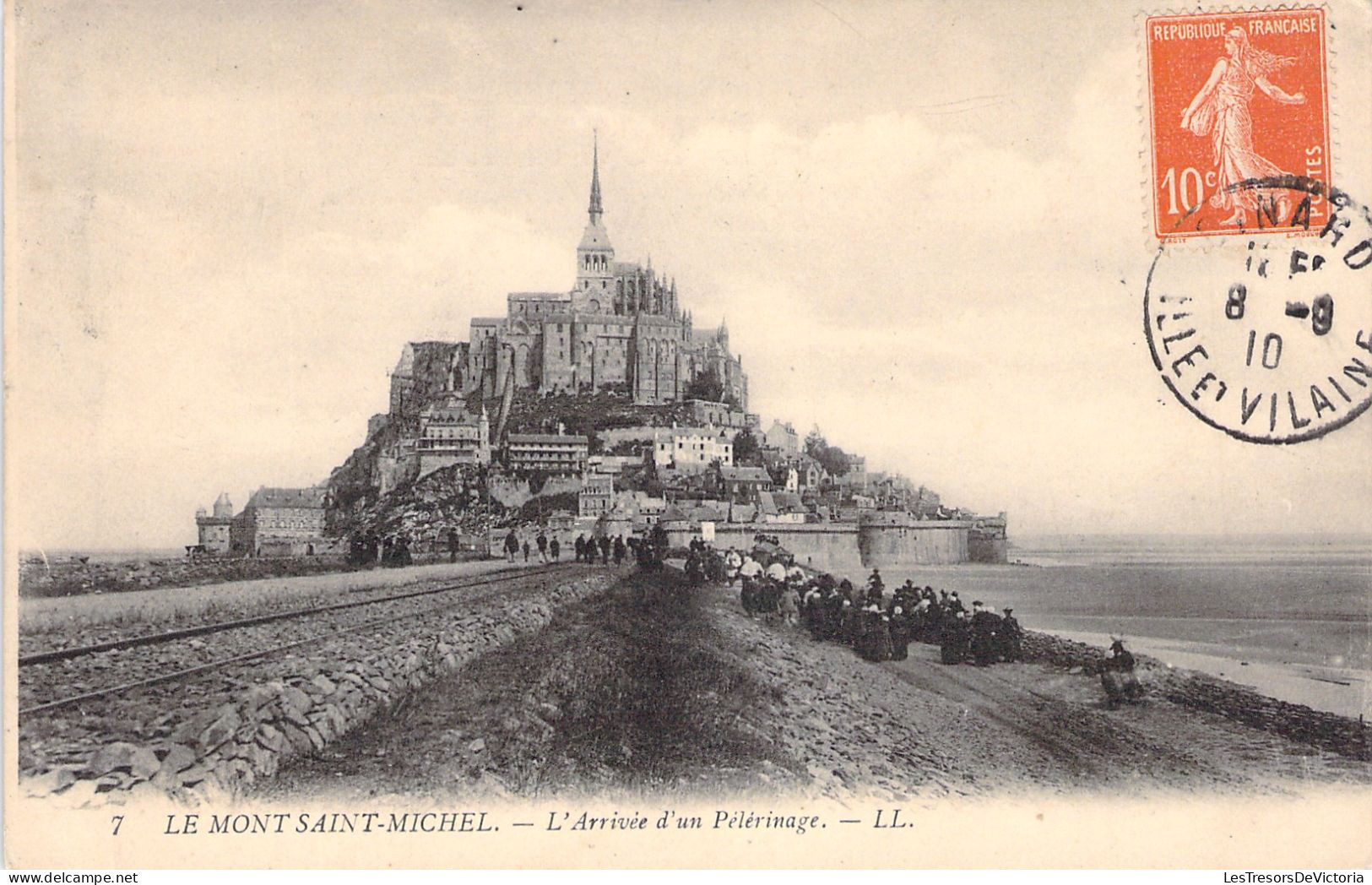 FRANCE - Le Mont Saint Michel - L'arrivée D'un Pélerinage - Carte Postale Ancienne - Le Mont Saint Michel