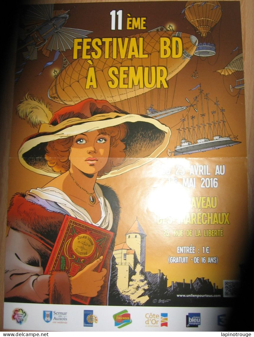 Affiche STEF Festival BD Semur 2016 - Affiches & Posters