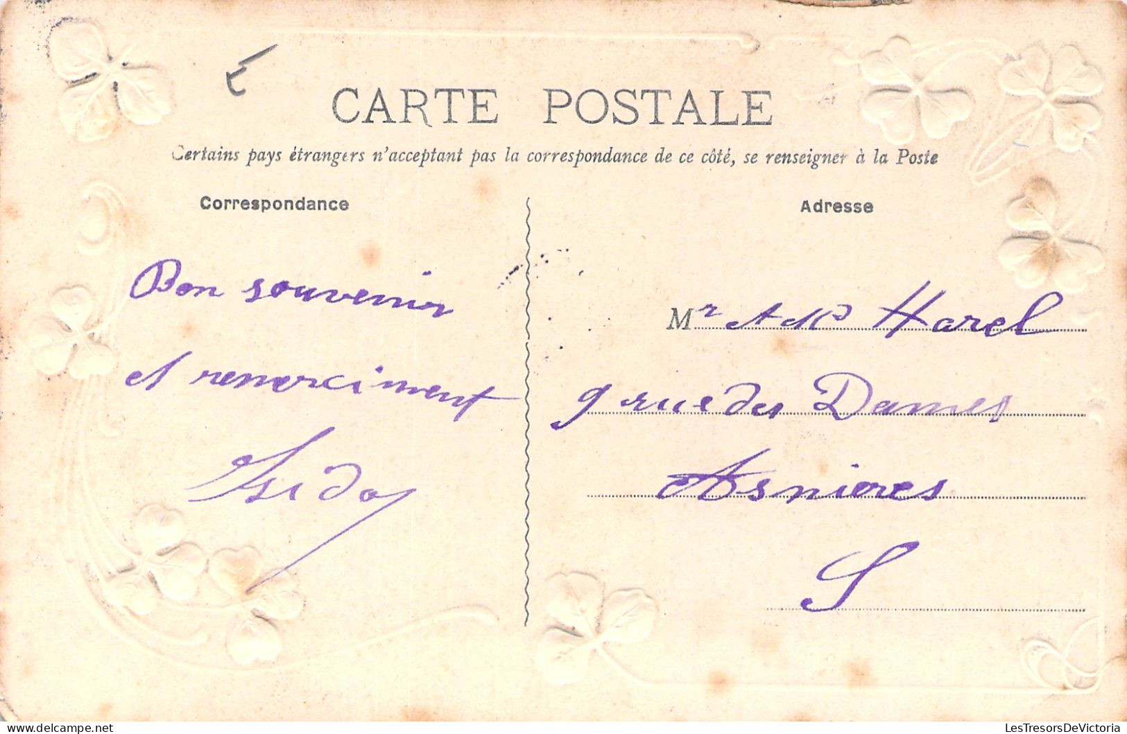 FRANCE - Vernon - Postes Et Telegraphes - Cadre Fleuri - Carte Postale Ancienne - Vernon