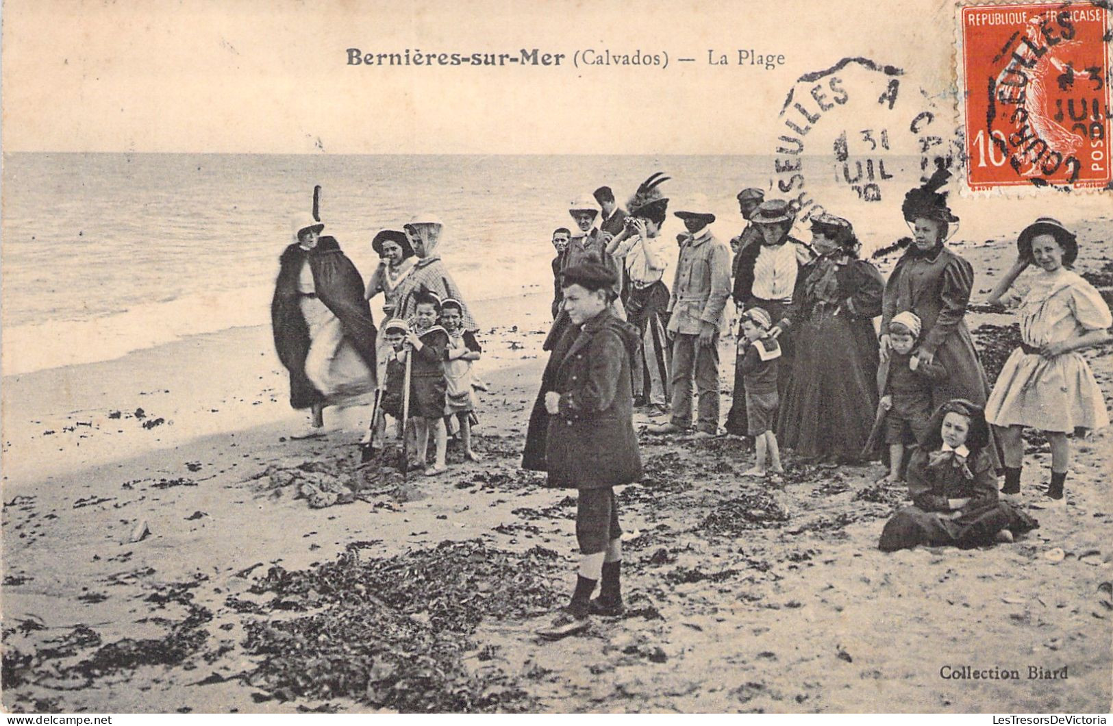 FRANCE - Bernieres Sur Mer - La Plage - Collection Biard - Carte Postale Ancienne - Andere & Zonder Classificatie