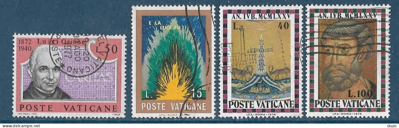 Vatican 1974 - MI N° 613/635/649/653 (o). - Used Stamps