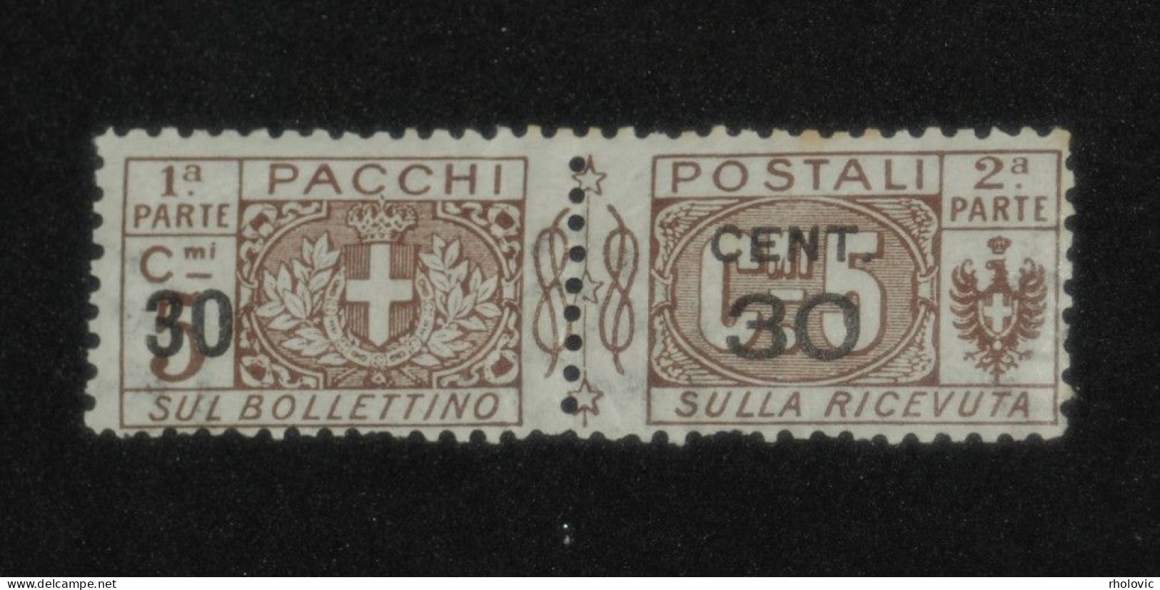 ITALY 1923, Parcel, Overprint, Mi #P20, MLH* (MH) - Postal Parcels