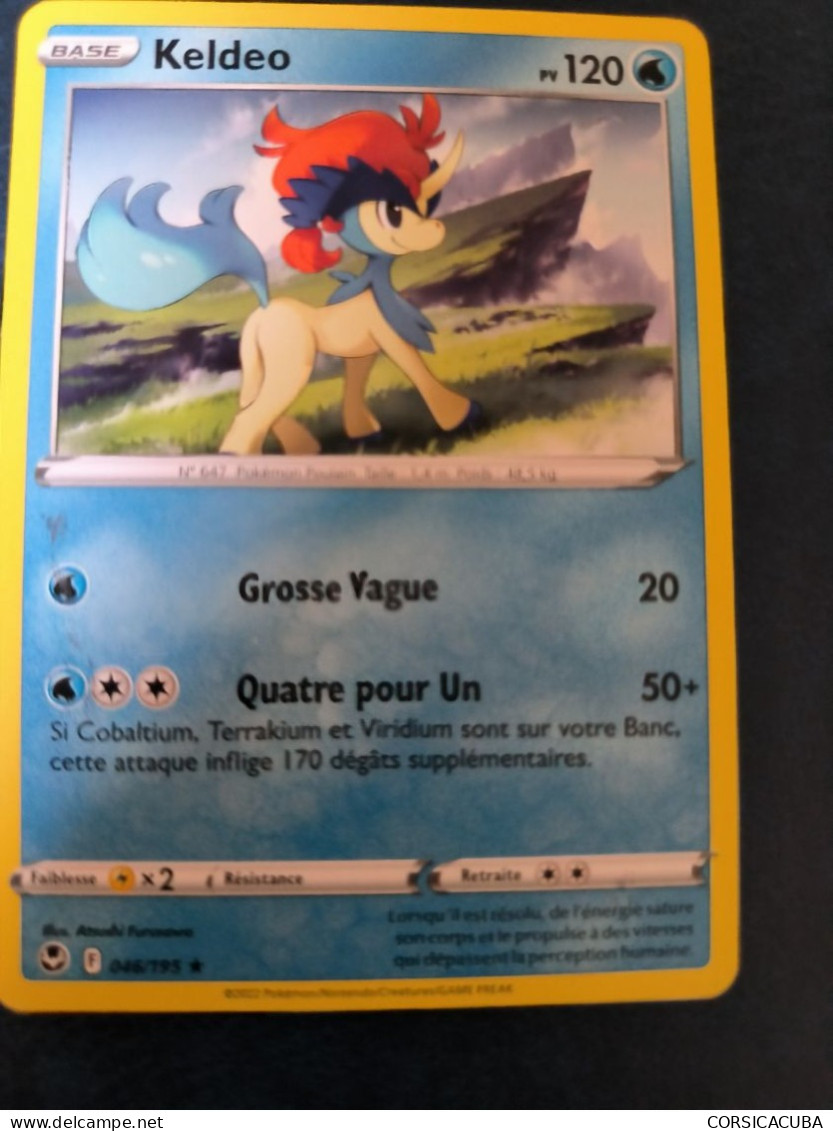 CARTES  POKEMON  2022   KELDEO   //  PARFAIT  ETAT  //  1er  CHOIX  // - Épée & Bouclier