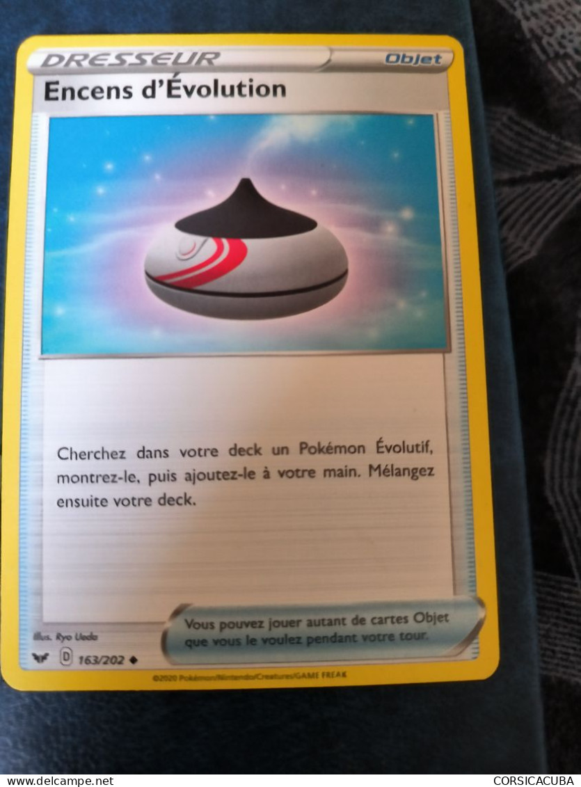 CARTES  POKEMON  2020   ENCENS  D'EVOLUTION   //  PARFAIT  ETAT  //  1er  CHOIX  // - Spada E Scudo