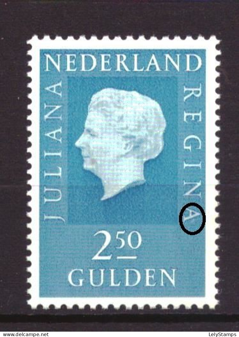 Nederland / Niederlande / Pays Bas NVPH 956 PM1 Plaatfout MNH ** (1969) - Plaatfouten En Curiosa