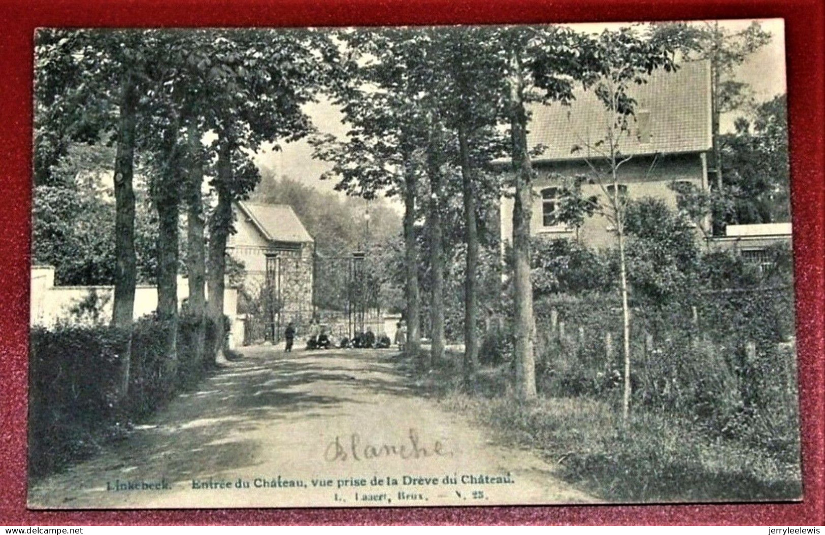 LINKEBEEK  -   Entrée Du Château , Vue Prise De La Drève Du Château     -   1906  - - Linkebeek