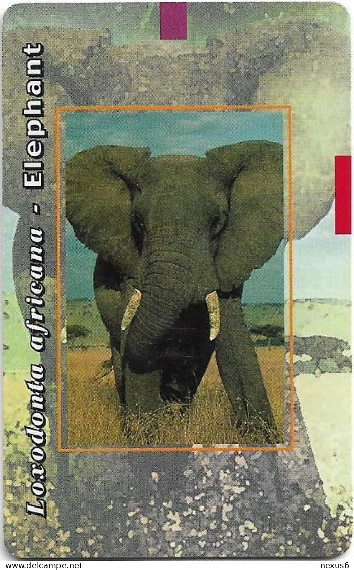 S. Africa - MTN - S. African Big 5 - Elephant, R15, SC8, 2003, 100.000ex, Used - Sudafrica