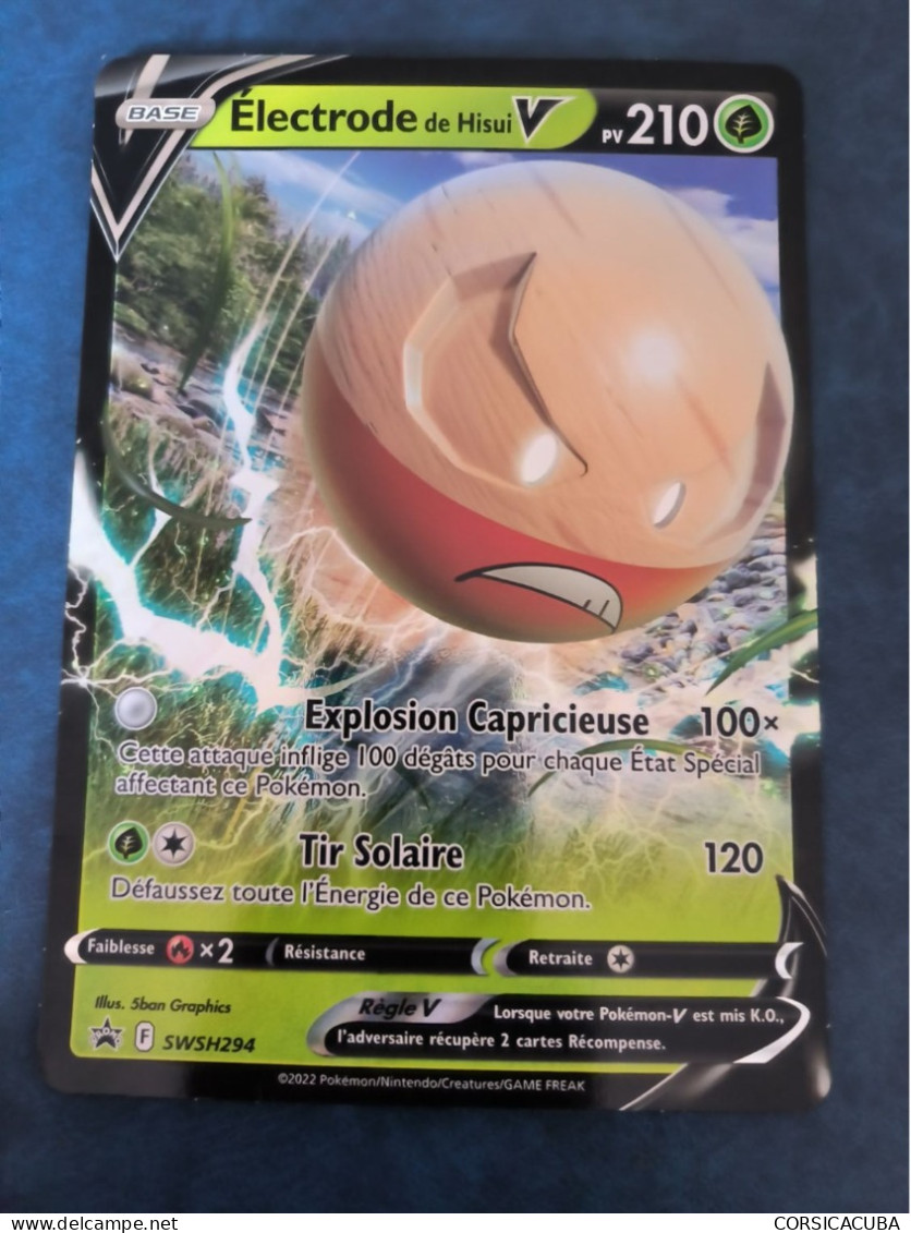 CARTES  POKEMON  2022   ELECTRODE  DE  HISUI   //  PARFAIT  ETAT  //  1er  CHOIX  // Géante - Promos