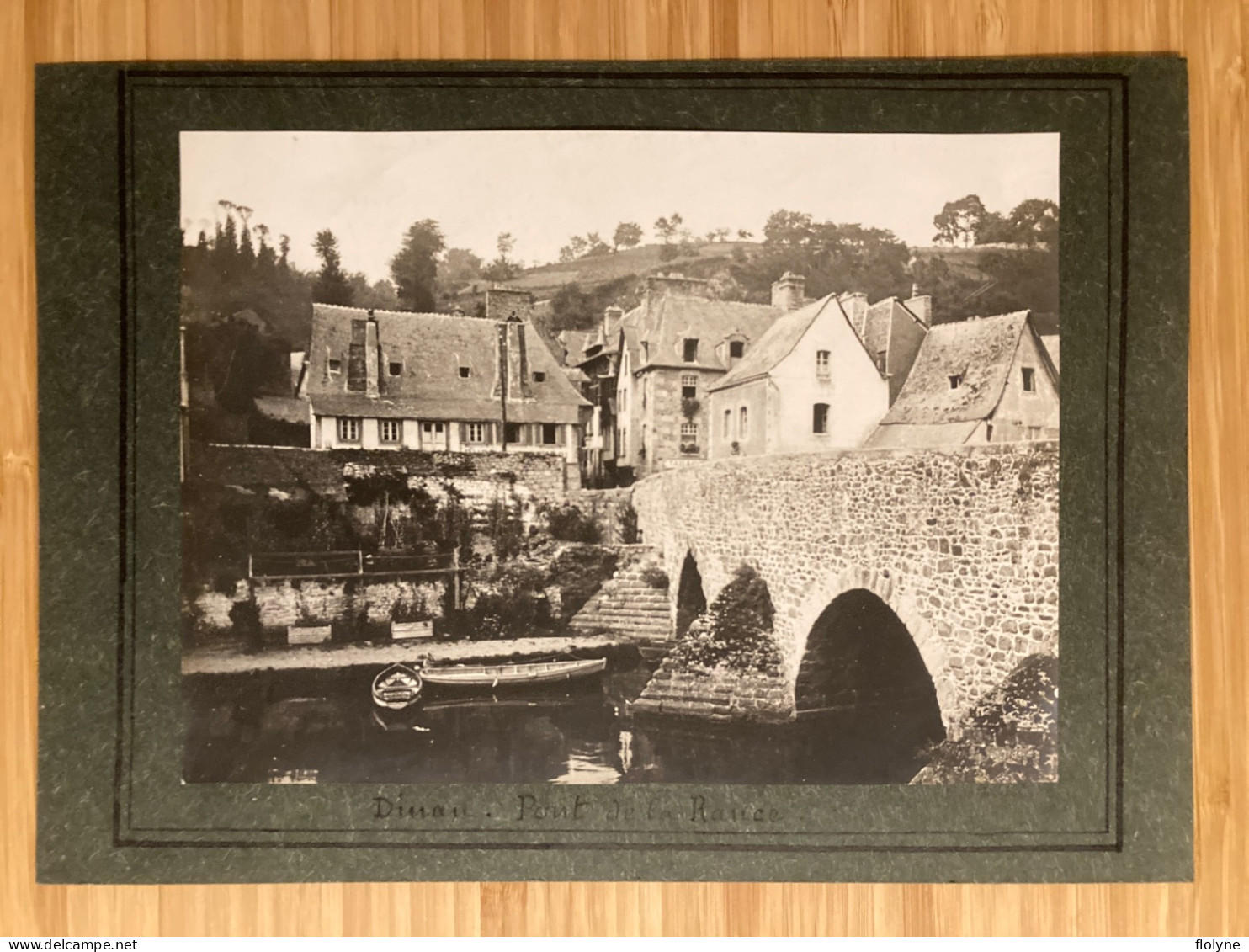 Dinan - Photo Ancienne - Le Pont De La Rance - Bureau De Tabac - Format Photo 17,5x22 Cm - Dinan