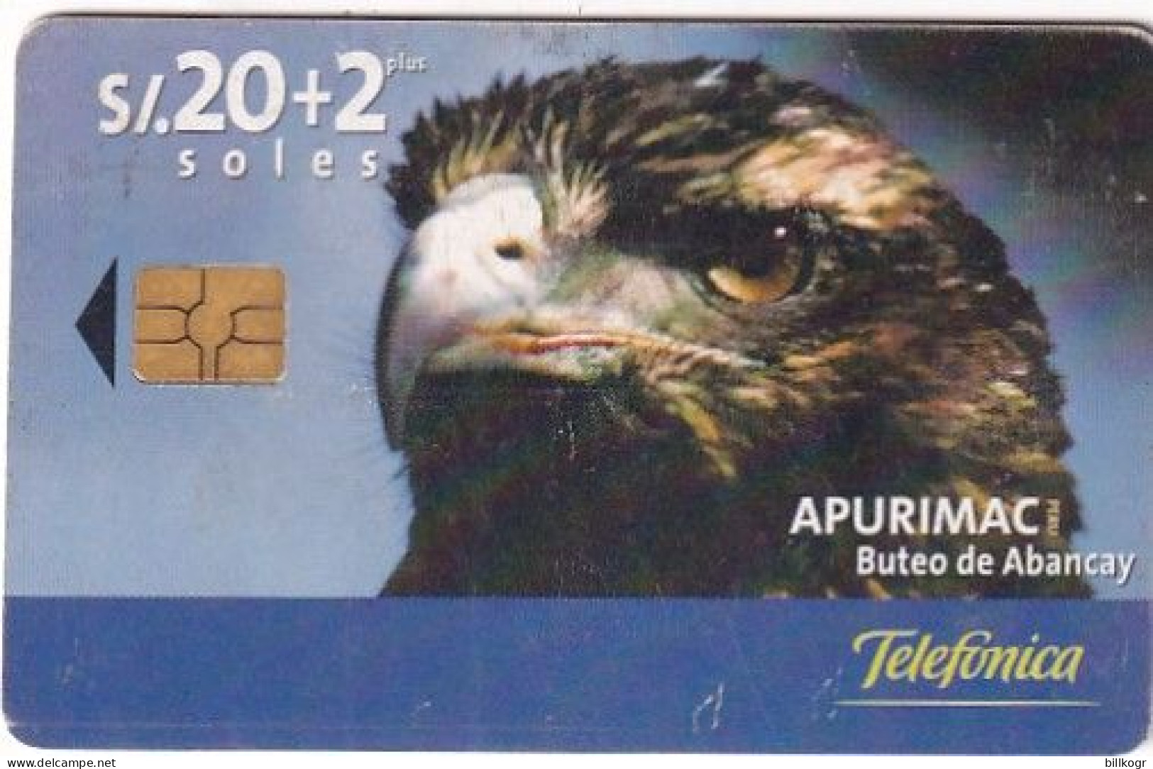 PERU - Eagle, Apurimac/Buteo De Abancay, Tirage %50000, 11/00, Used - Pérou