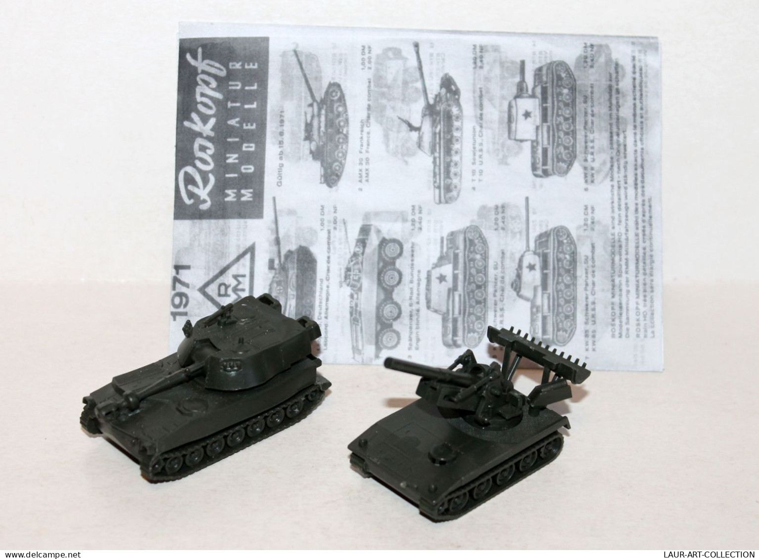 ROSKOPF HO 1971 OBUSIER AUTOMOTEUR USA M 109G + M 110 MILITAIRE CHAR TANK COMBAT, MODELE REDUIT (1712.52) - Carri Armati