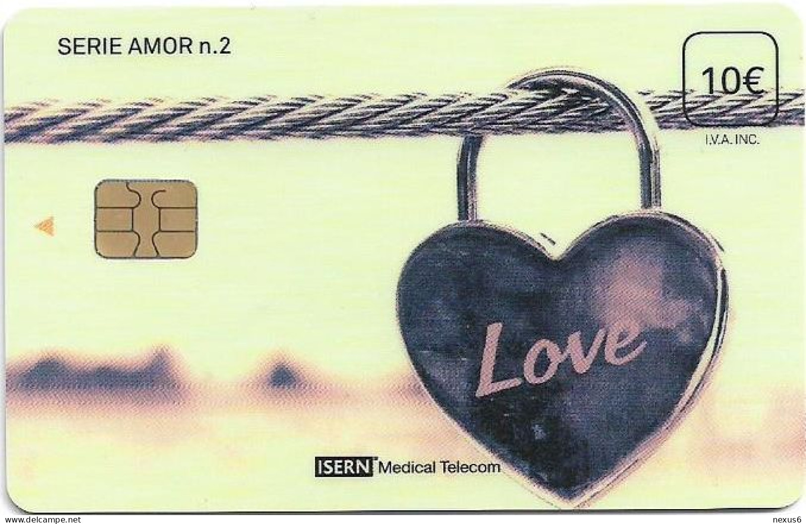 Spain - ISERN Medical - Amor #2 - Love Heart, 10€, 04.2018, 35.000ex, Used - Otros & Sin Clasificación