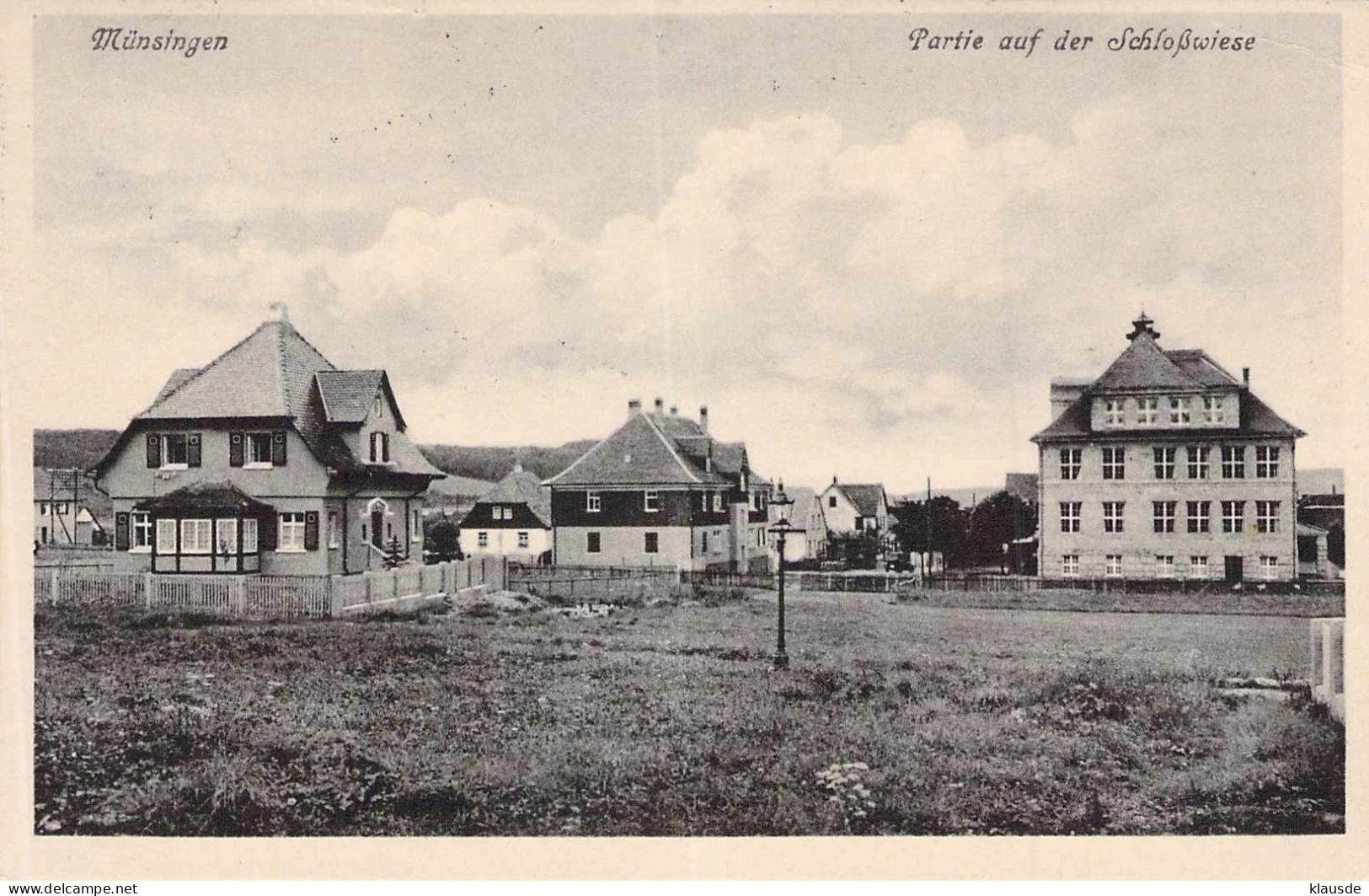 Münsingen - Partie Auf Der Schloßwiese Gel.1930 - Münsingen