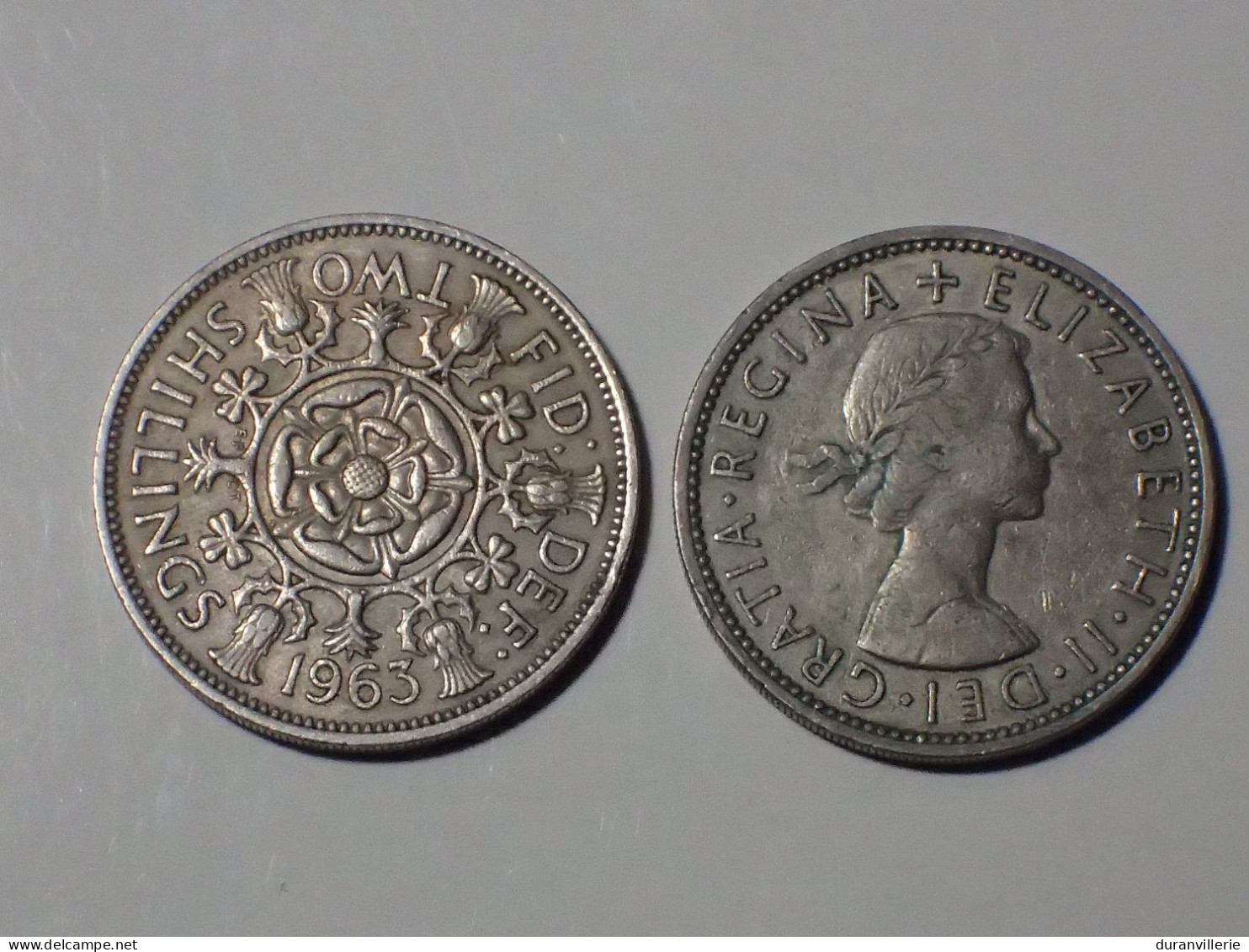 Grande Bretagne Great Britain GRANDE BRETAGNE - 2 SHILLINGS 1963 - Elizabeth II - KM 906 - J. 1 Florin / 2 Shillings