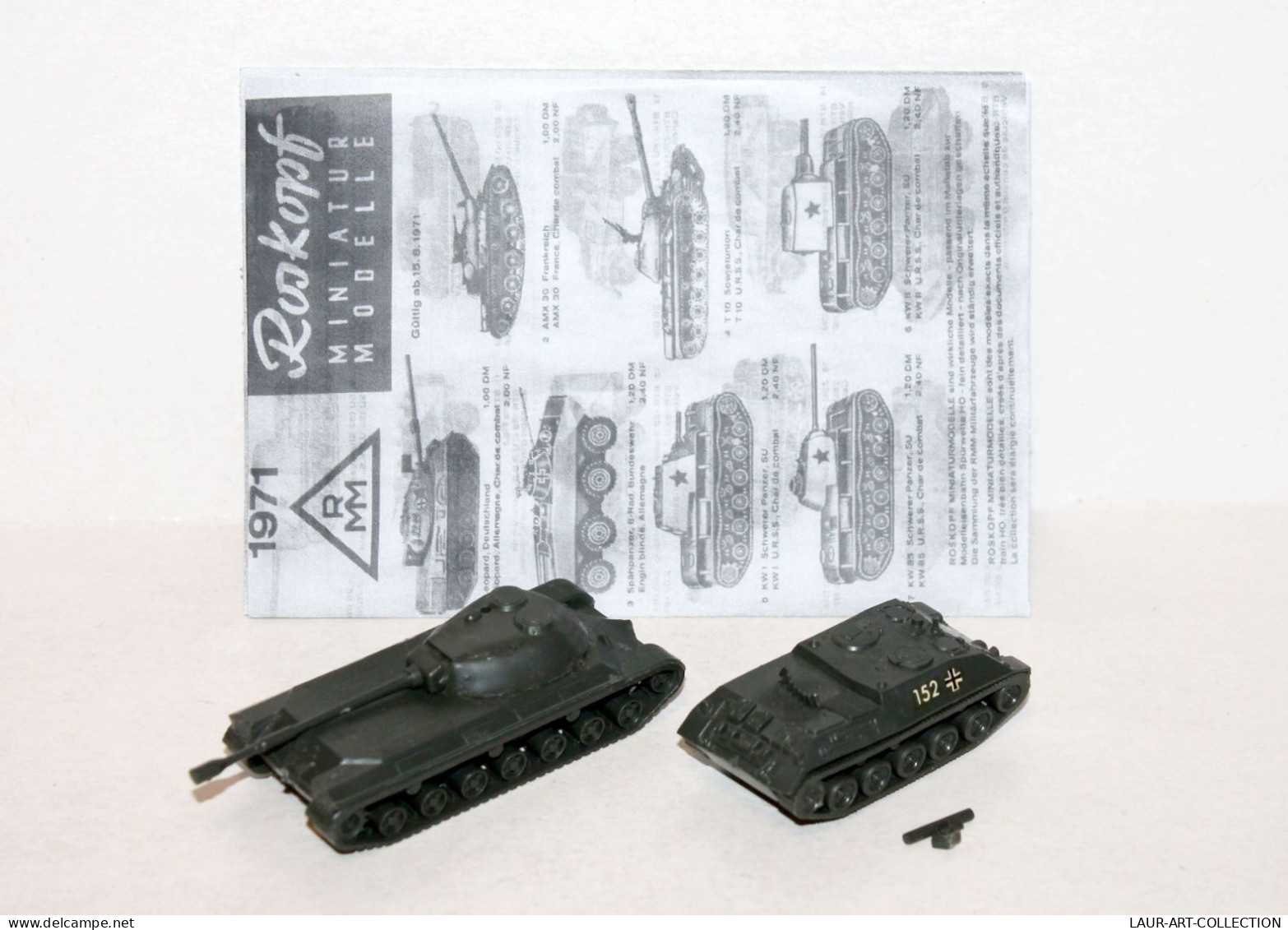 ROSKOPF HO CHASSEUR CHAR MISSILE SS 11 ALLEMAND + T10 TANK COMBAT URSS MILITAIRE, MODELE REDUIT MILITARIA (1712.54) - Tanques