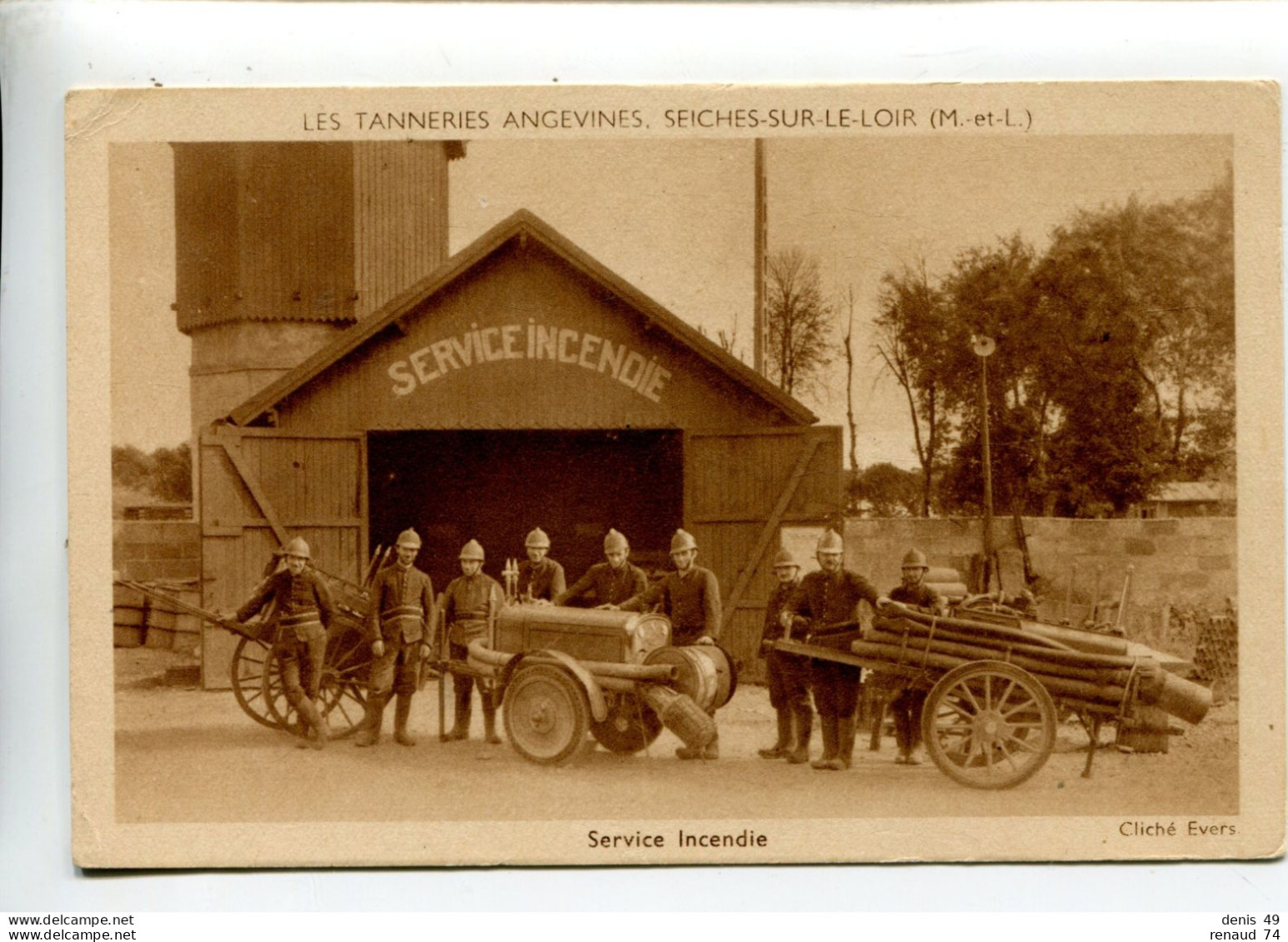 Seiches  Pompiers  Maine Et Loire Tanneries Angevines - Seiches Sur Le Loir