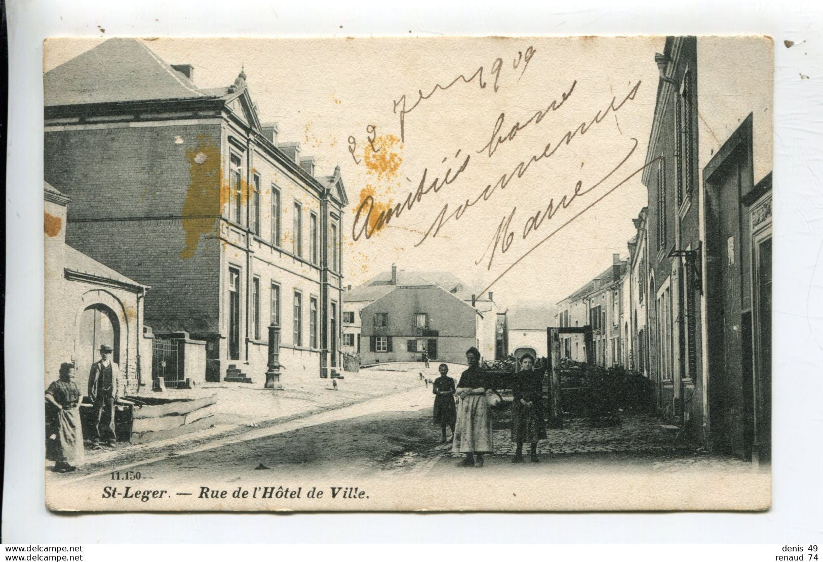 Saint Léger Belgique Luxembourg Rue De L'hôtel De Ville - Saint-Leger