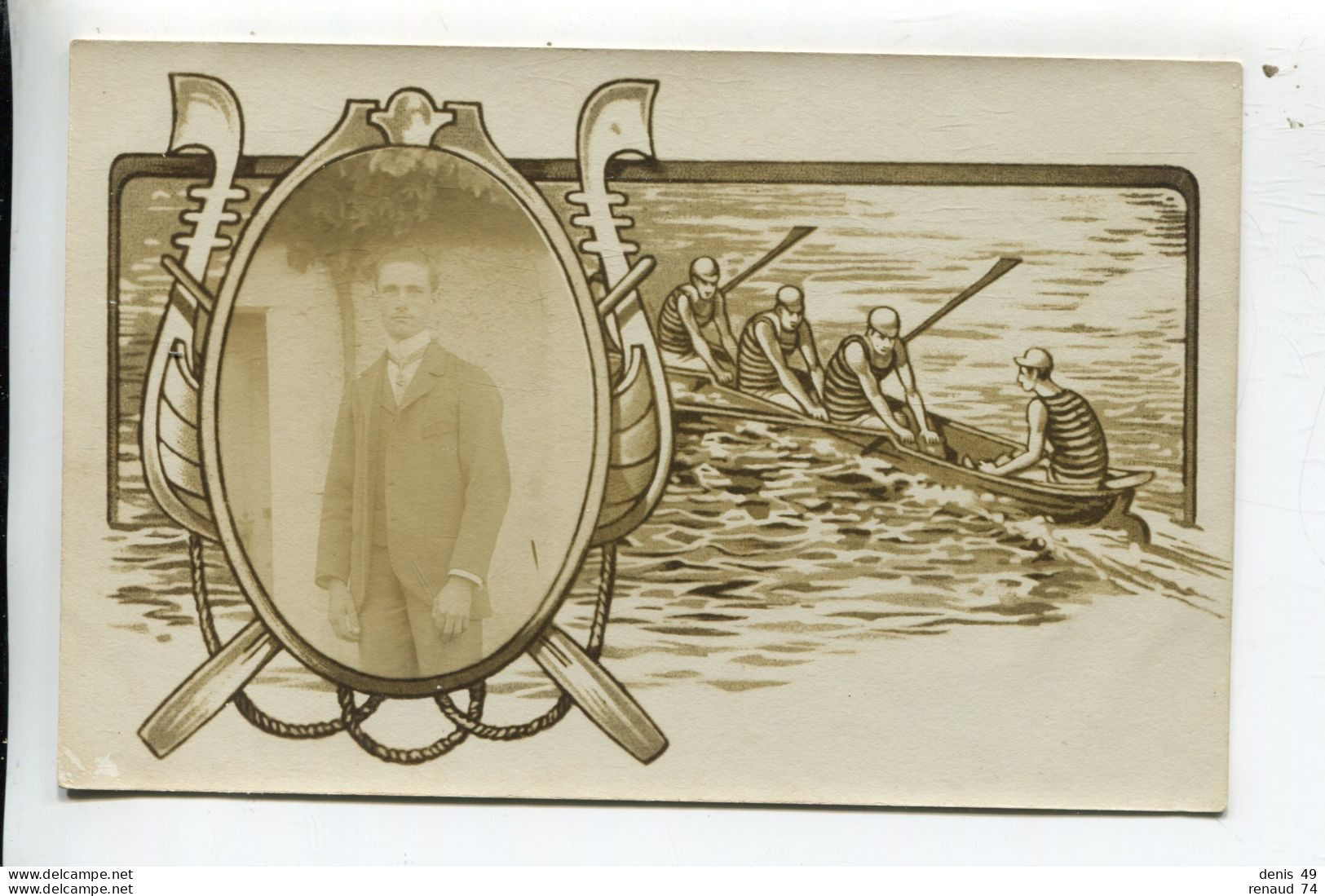 Aviron Carte Photo - Rowing