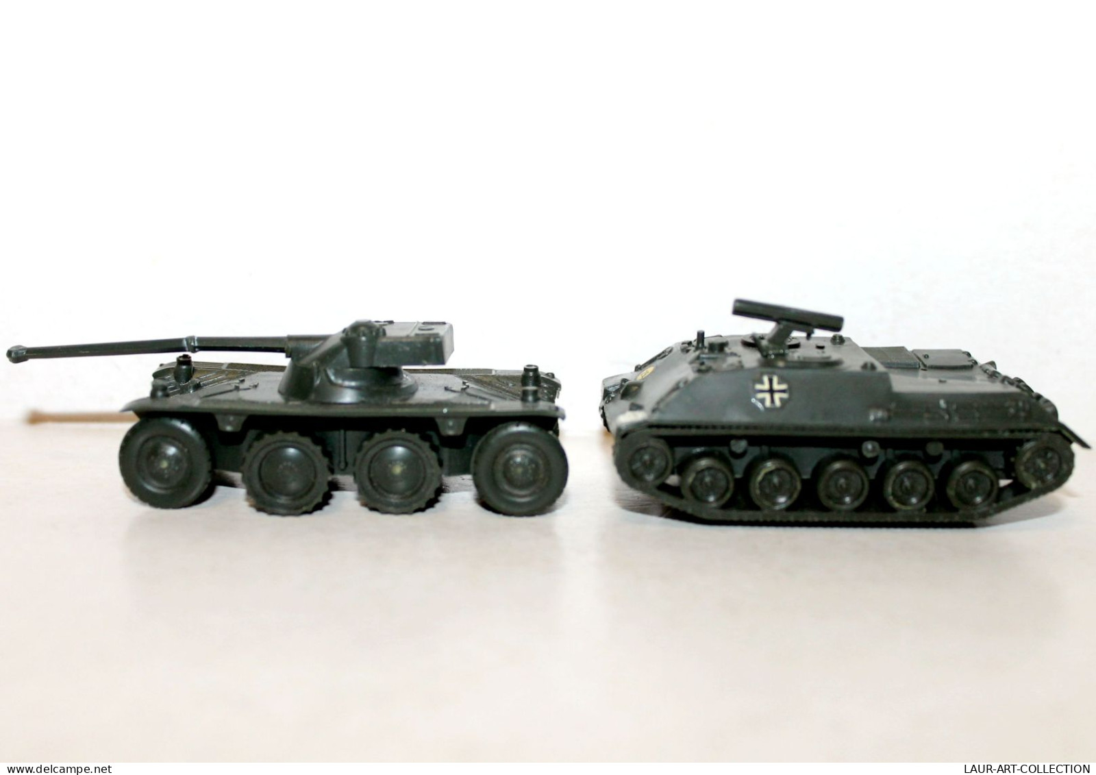 ROSKOPF CHASSEUR CHAR MISSILE SS11 ALLEMAND + TANK BLINDÉ RECONNAISSANCE EBR 75A, MODELE REDUIT MILITARIA (1712.60) - Tanques