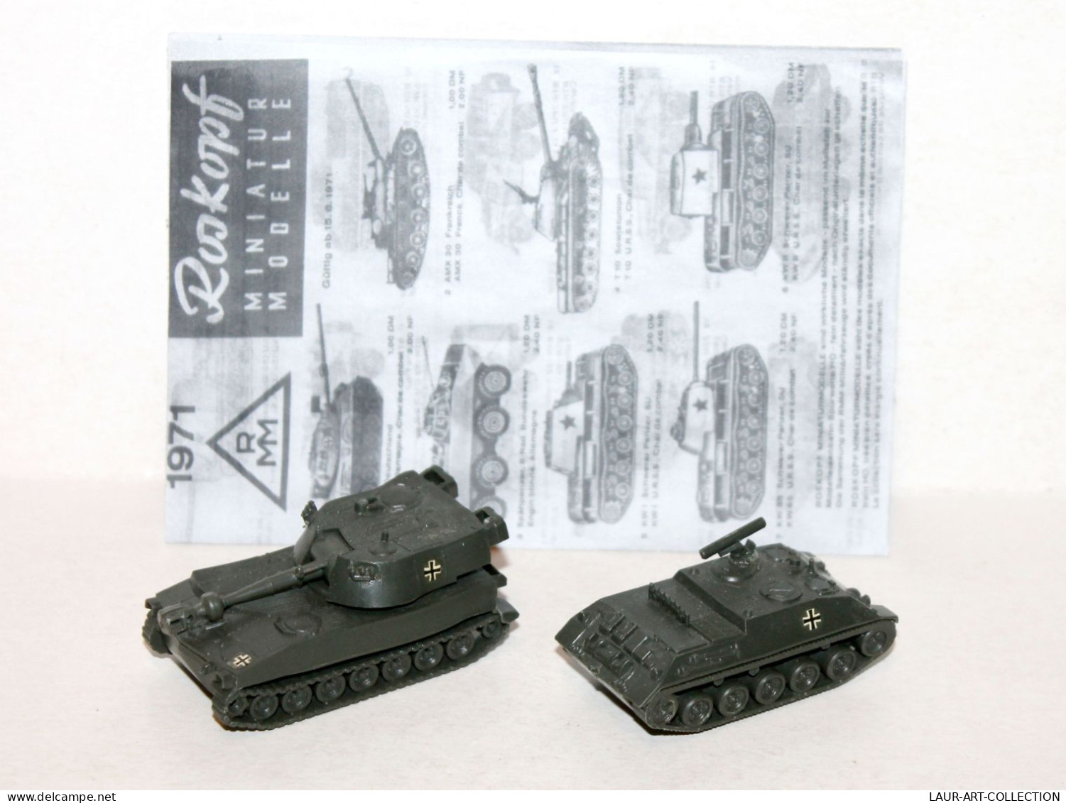 ROSKOPF CHASSEUR CHAR MISSILE SS11 ALLEMAND + M 109G TANK OBUSIER AUTOMOTEUR USA, MODELE REDUIT MILITARIA (1712.61) - Tanques