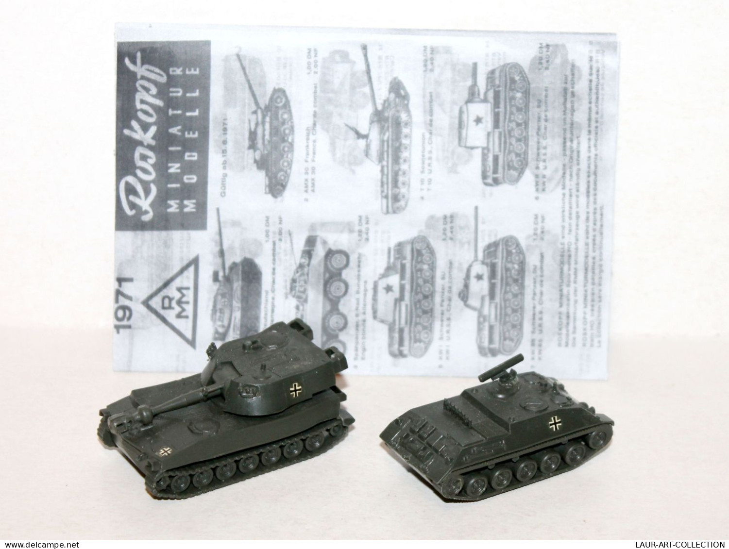 ROSKOPF CHASSEUR CHAR MISSILE SS11 ALLEMAND + M 109G TANK OBUSIER AUTOMOTEUR USA, MODELE REDUIT MILITARIA (1712.61) - Carri Armati