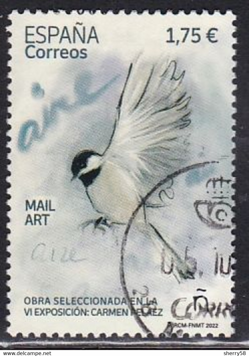 2022-ED. 5568 Mail Art. Aire. Obra Seleccionada En La VI Exposición Carmen Peláez.- USADO - Used Stamps