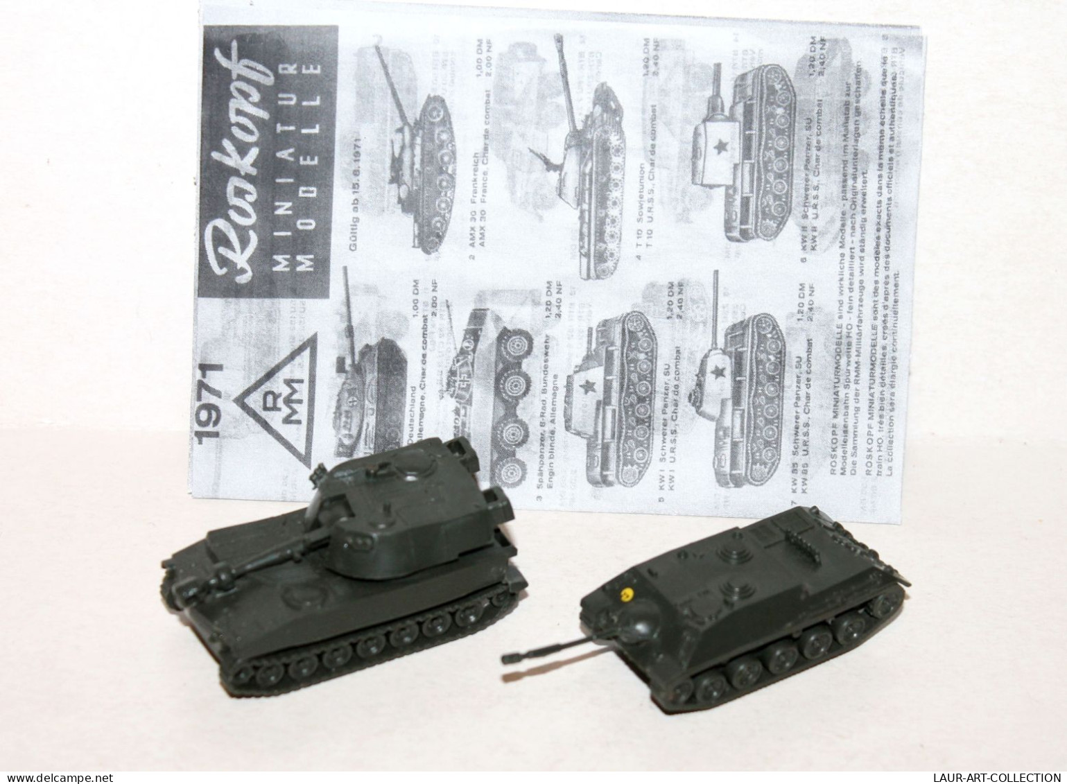 ROSKOPF HO MILITAIRE CHASSEUR CHAR ALLEMAND + M 109G TANK OBUSIER AUTOMOTEUR USA, MODELE REDUIT MILITARIA (1712.62) - Panzer