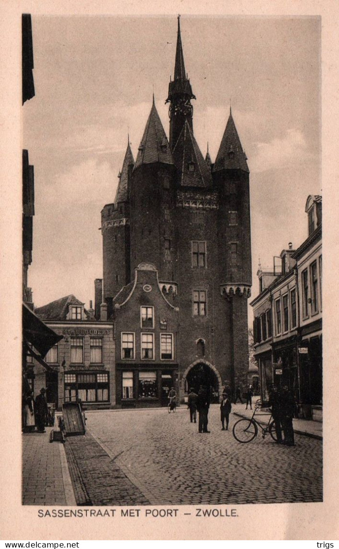 Zwolle - Sassenstraat Met Poort - Zwolle