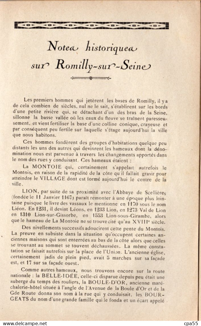 AUBE  -  FOIRE EXPOSITION DE ROMILLY-SUR-SEINE  -  Août 1936  -  Exposition Artistique