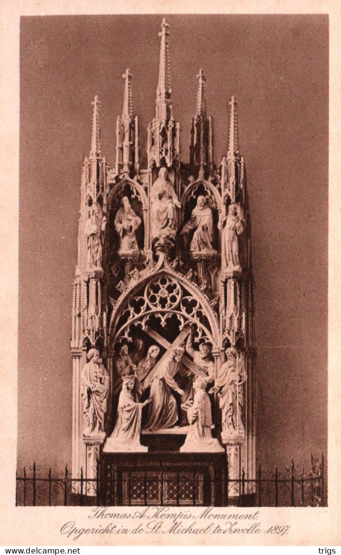 Zwolle - Thomas A. Kempis Monument Opgericht In De St. Michael (1897) - Zwolle