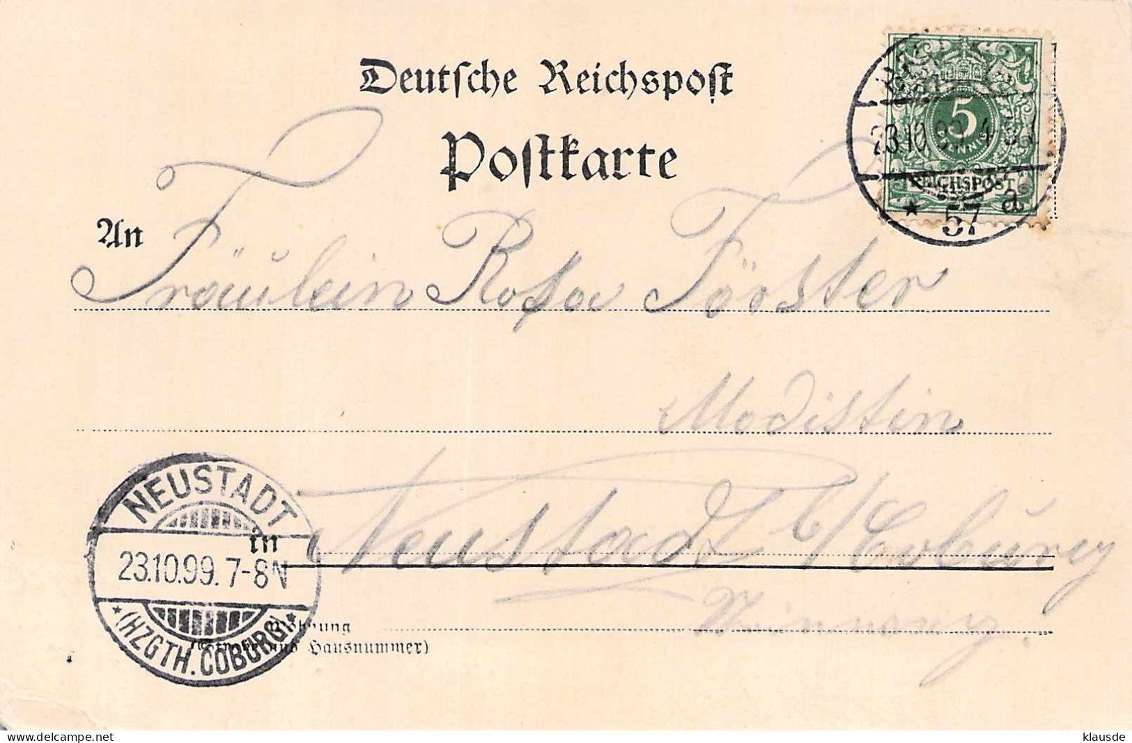 Gruss Aus Franzensbader Garten - Colonie Grunewald B.St.Hubertus Gel.1899 AKS - Grunewald