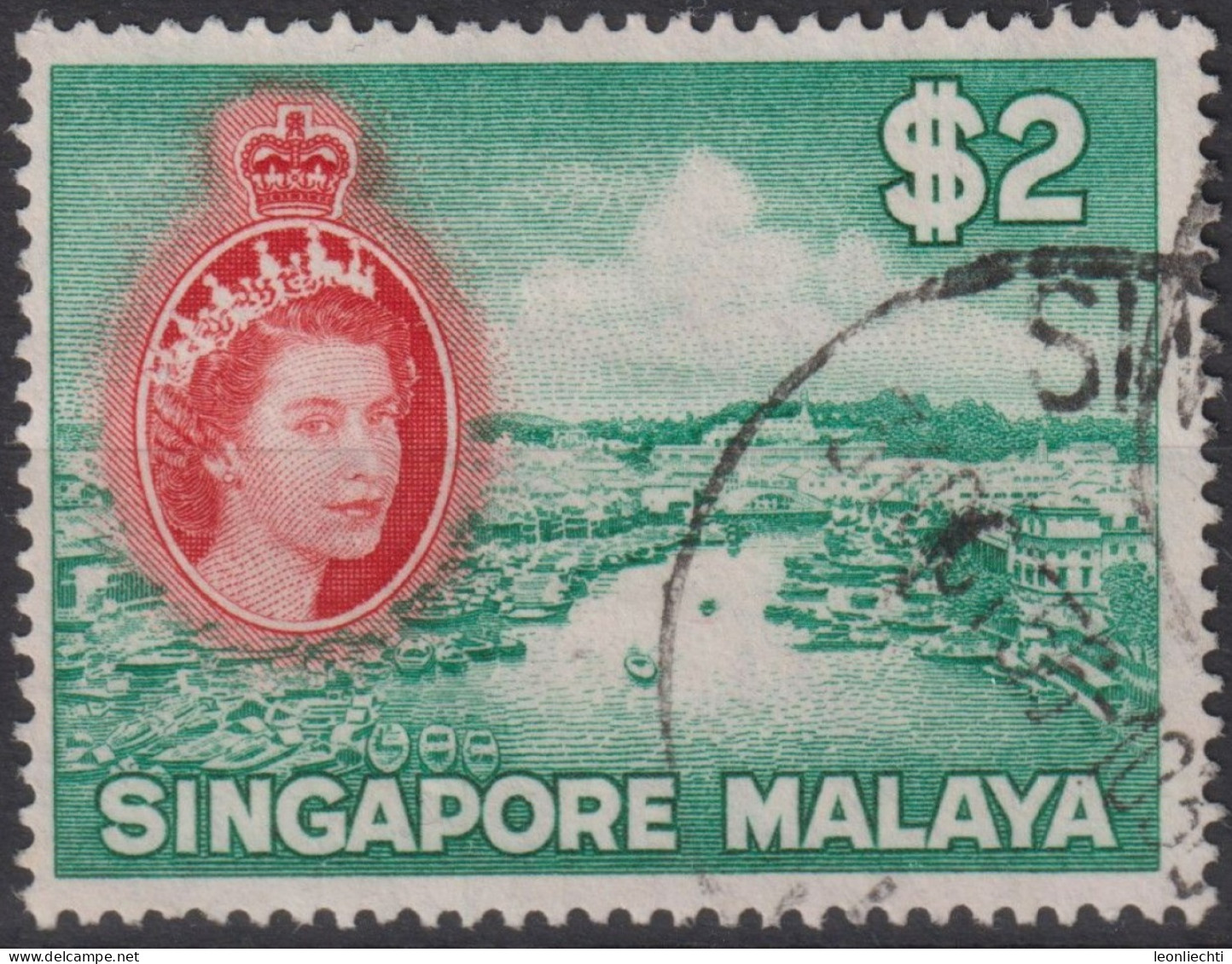 1955  Singapur - Malaya (...-1959) ° Mi:SG 41, Sn:SG 41, Yt:SG 41, Sg:SG 51, Singapore River - Singapour (...-1959)