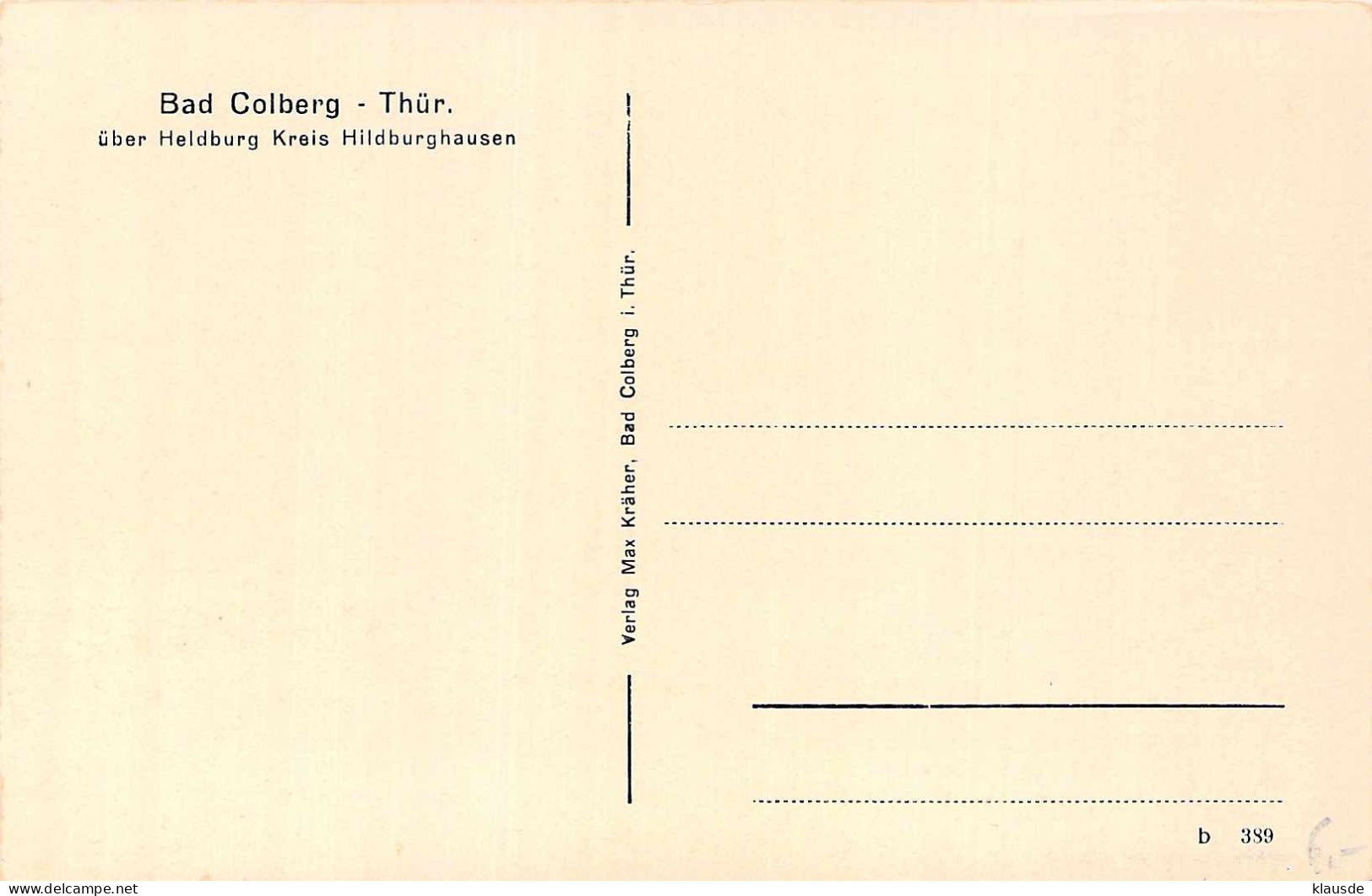 Bad Colberg I.Thür. - Verwaltungsgebäude - Bad Colberg-Heldberg