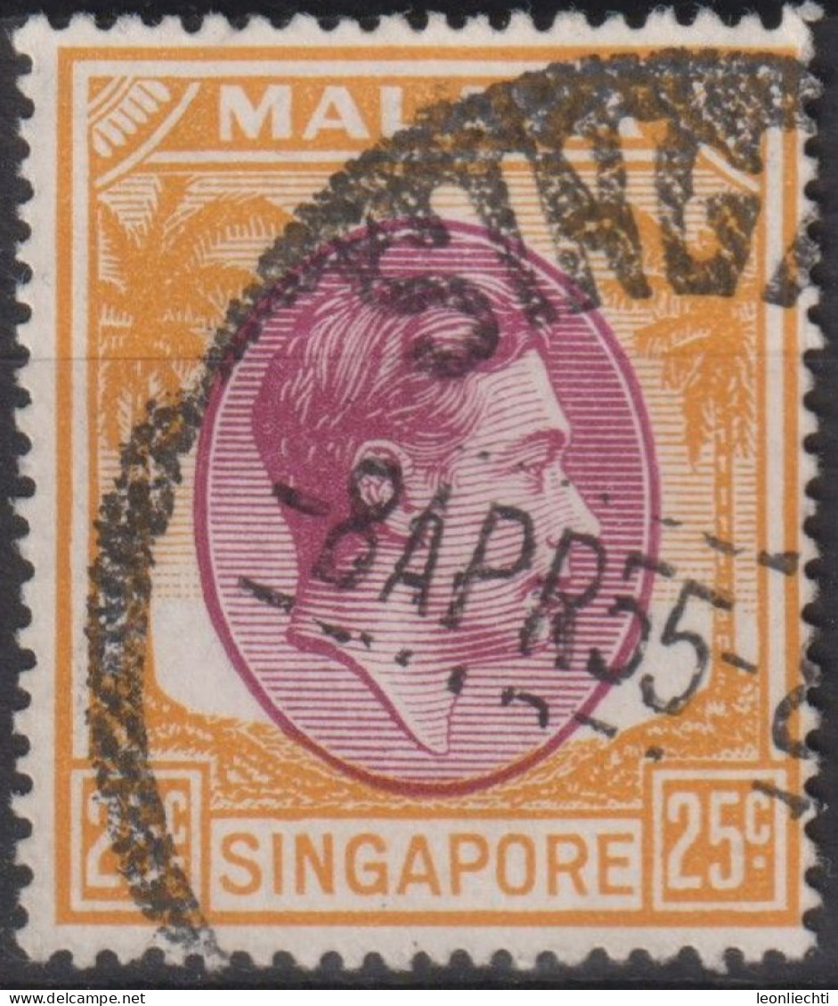 1950 Singapur - Malaya ° Mi:SG 14C, Sn:SG 14a, Yt:SG 14(B), King George VI - Singapore (...-1959)