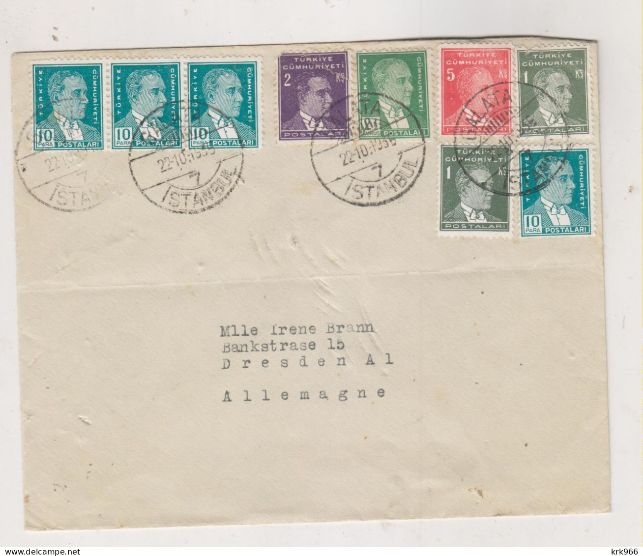 TURKEY  1935 ISTANBUL Nice Cover To Austria - Storia Postale