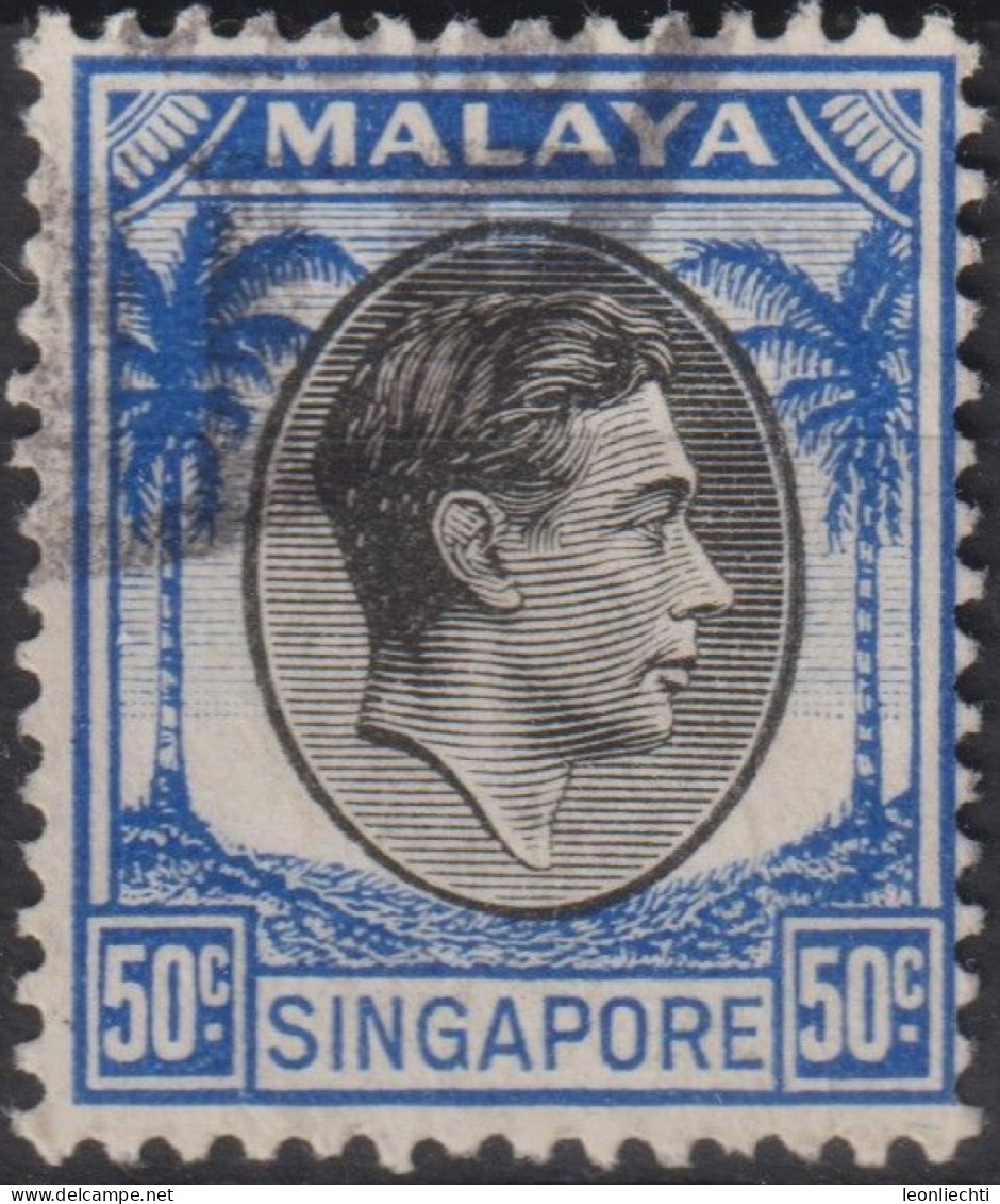 1950 Singapur - Malaya ° Mi:SG 11C, Sn:SG 11a, Yt:SG 11(B), King George VI - Singapour (...-1959)