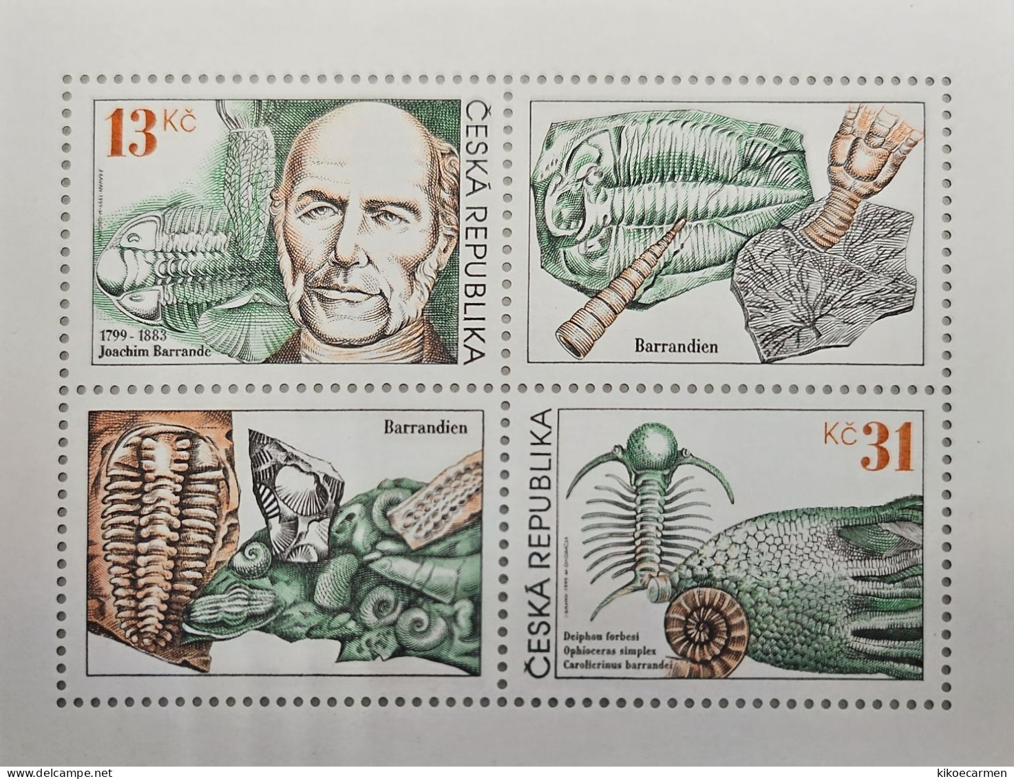 Fossil Fossils Shell Ceska Republika 1983 New Mnh - Fossils