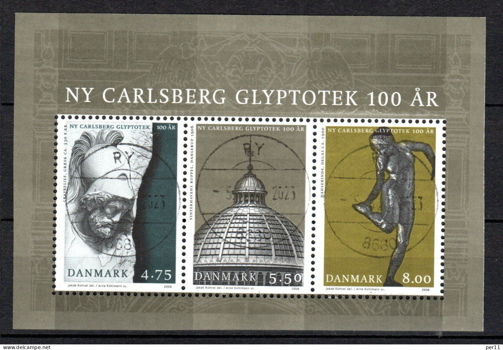 2006 Ny Carlsberg Glyptotek 100 Year (bl15) - Used Stamps