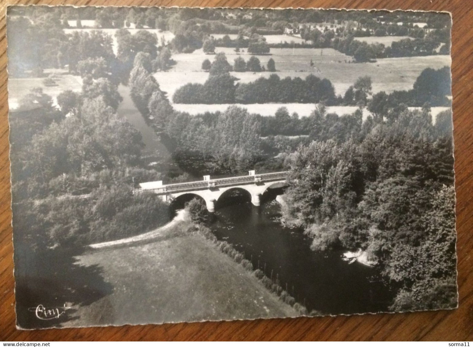 CPSM GUEMENE PENFAO 44 Le Pont Sur Le Don Et La Vallée, Vue Aérienne - Guémené-Penfao