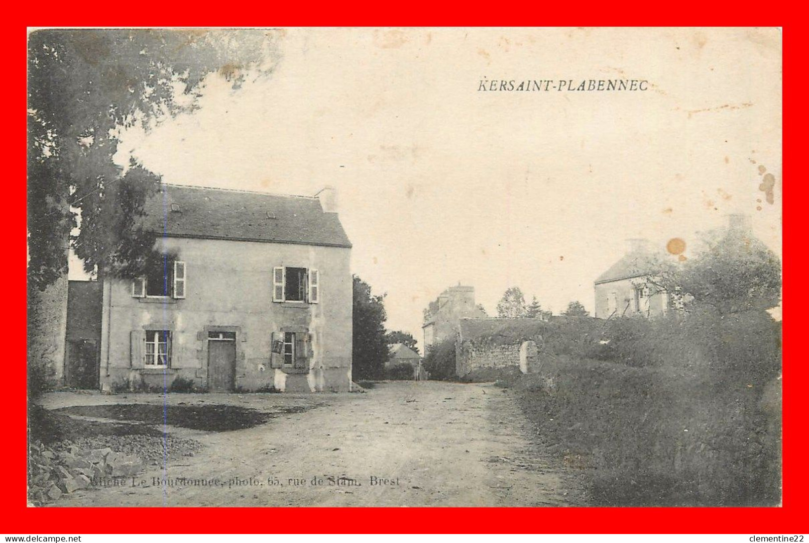 Kersaint-plabennec   (scan Recto Et Verso ) - Kersaint-Plabennec